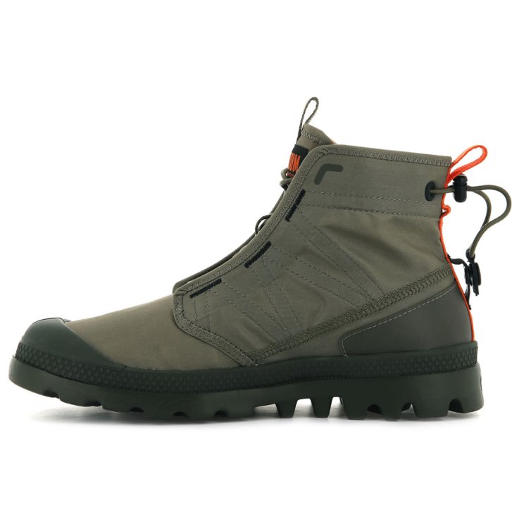 Dámské Boty Palladium Pampa Travel Lite Olivy Zelené | CZ GMI-70R